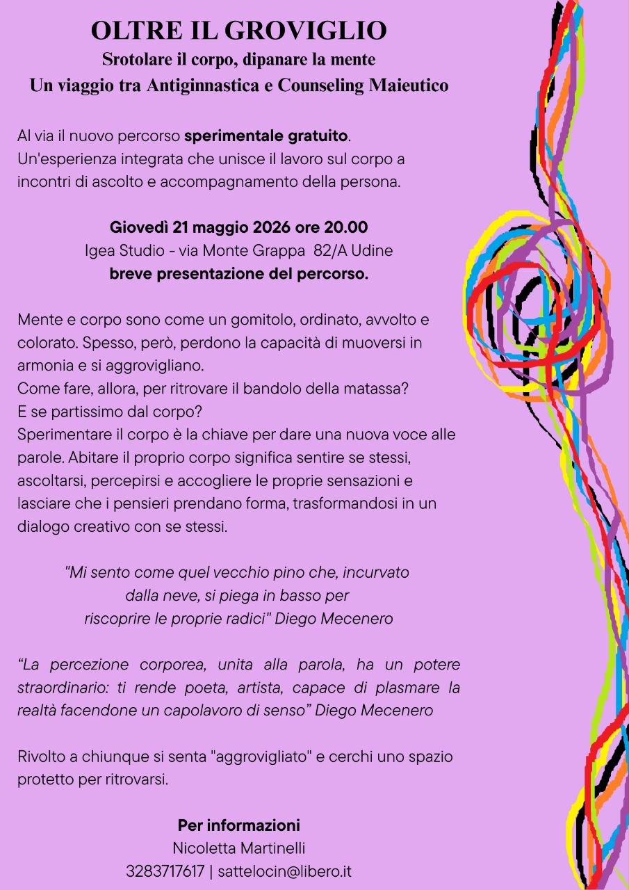 incontri gratuiti per chi si sente "aggrovigliato"